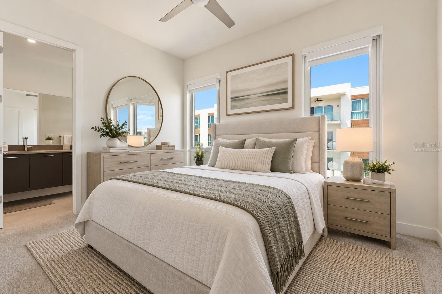 Virtually Staged Guest Bedroom - 620 RAWLS AVE, SARASOTA