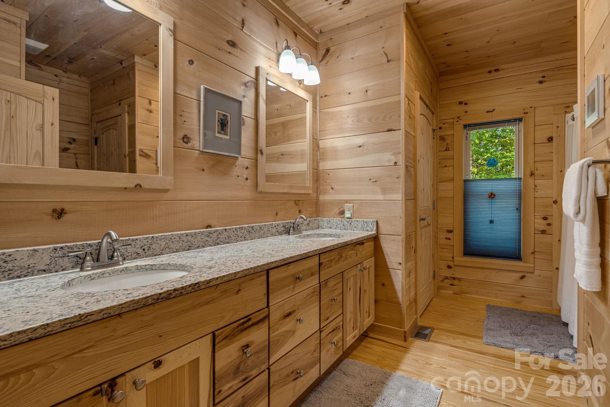 Primary Bathroom With Double Vanity and Large Closet - 576 Pheasant Street, Lake Lure