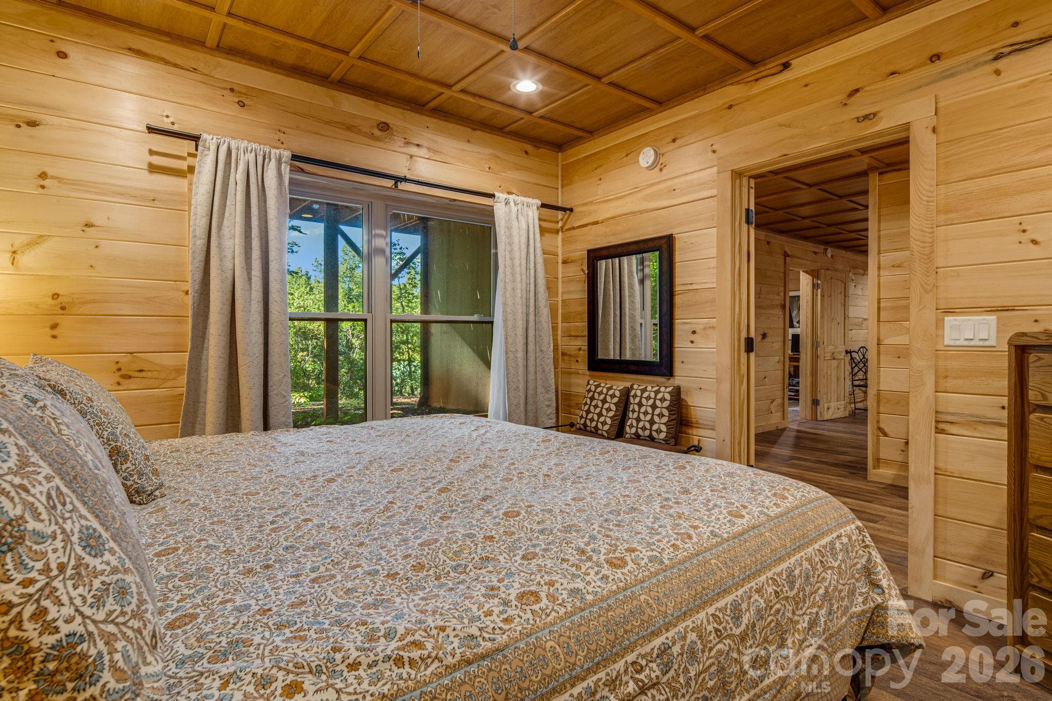 Basement Sleeping Area (King Bed in pic) - 576 Pheasant Street, Lake Lure
