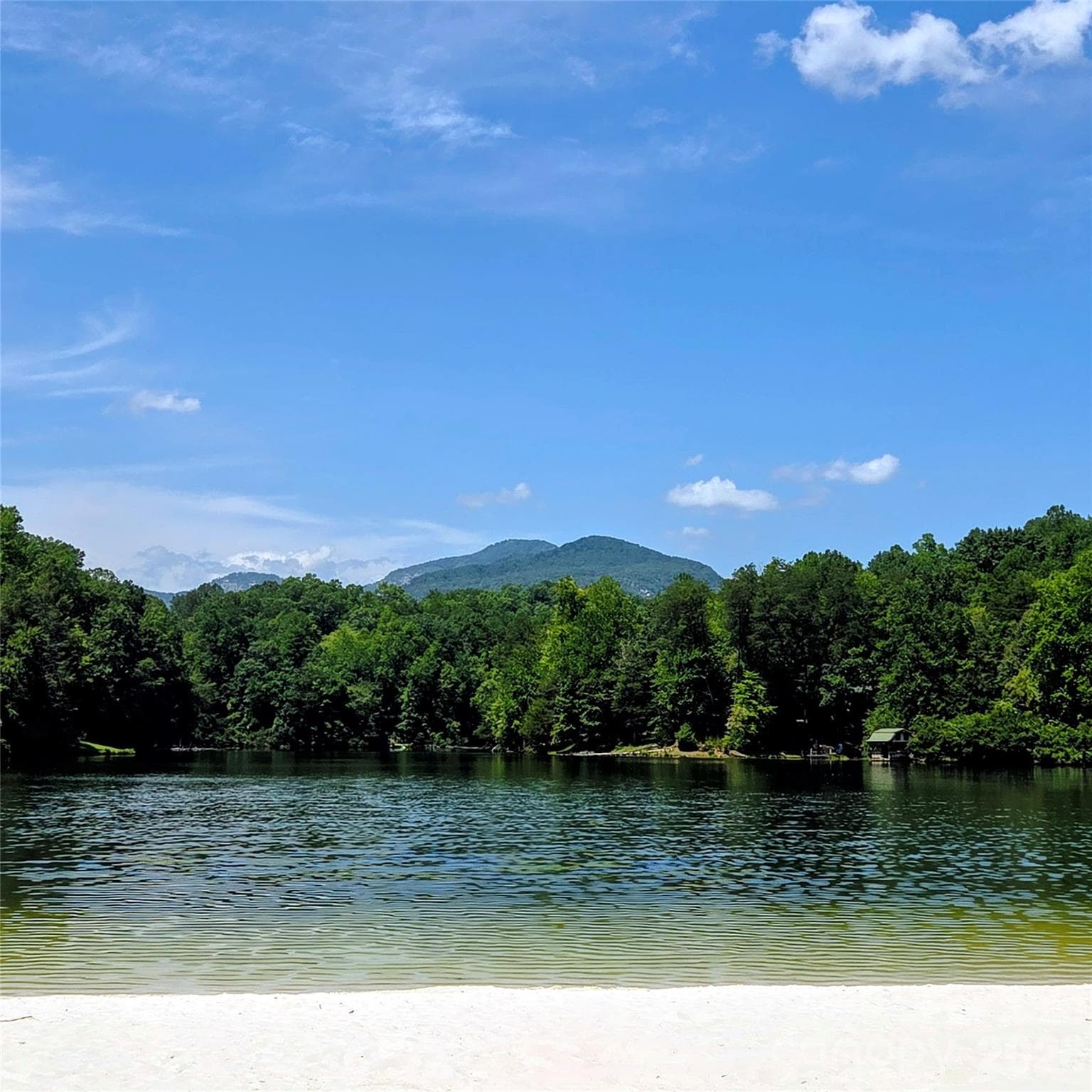 Sandy beach at Mirror Lake - 576 Pheasant Street, Lake Lure