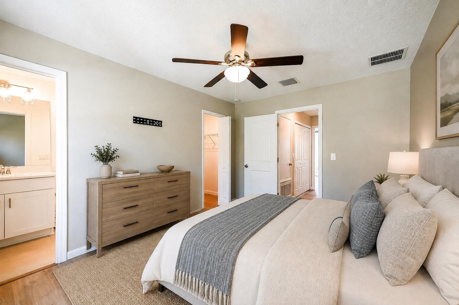 Virtually Staged Primary Bedroom - 6130 FAIRMONT LN, PALMETTO