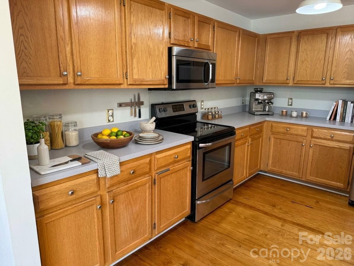 Virtually Staged Kitchen - 404 Laurel Avenue, Charlotte