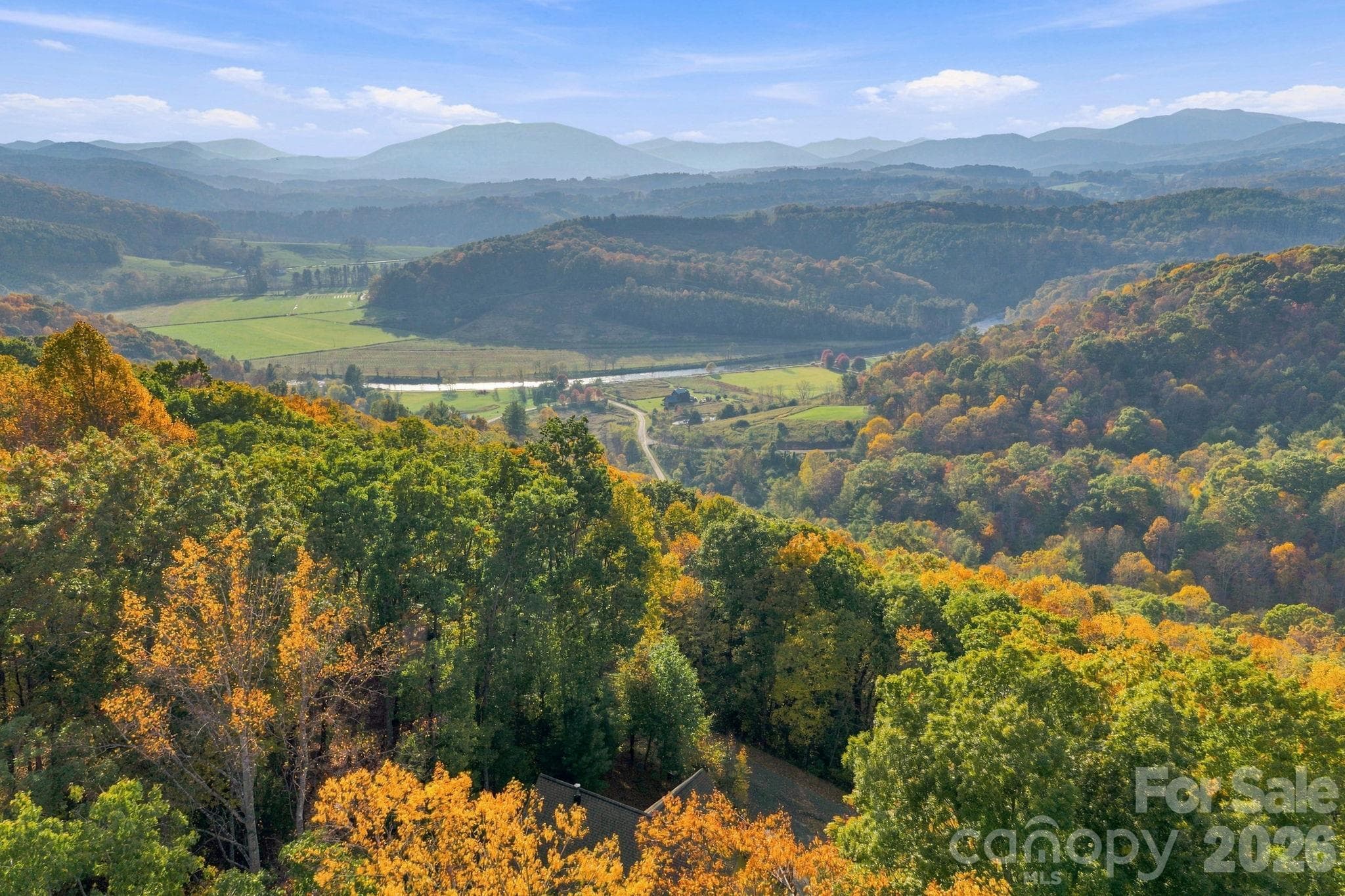 Areial view of the Blueridge mountains - 1206 River Stone Drive, Laurel Springs
