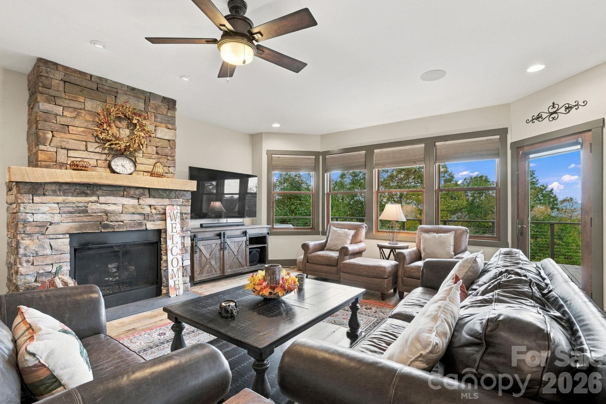 Living room with a view - 1206 River Stone Drive, Laurel Springs