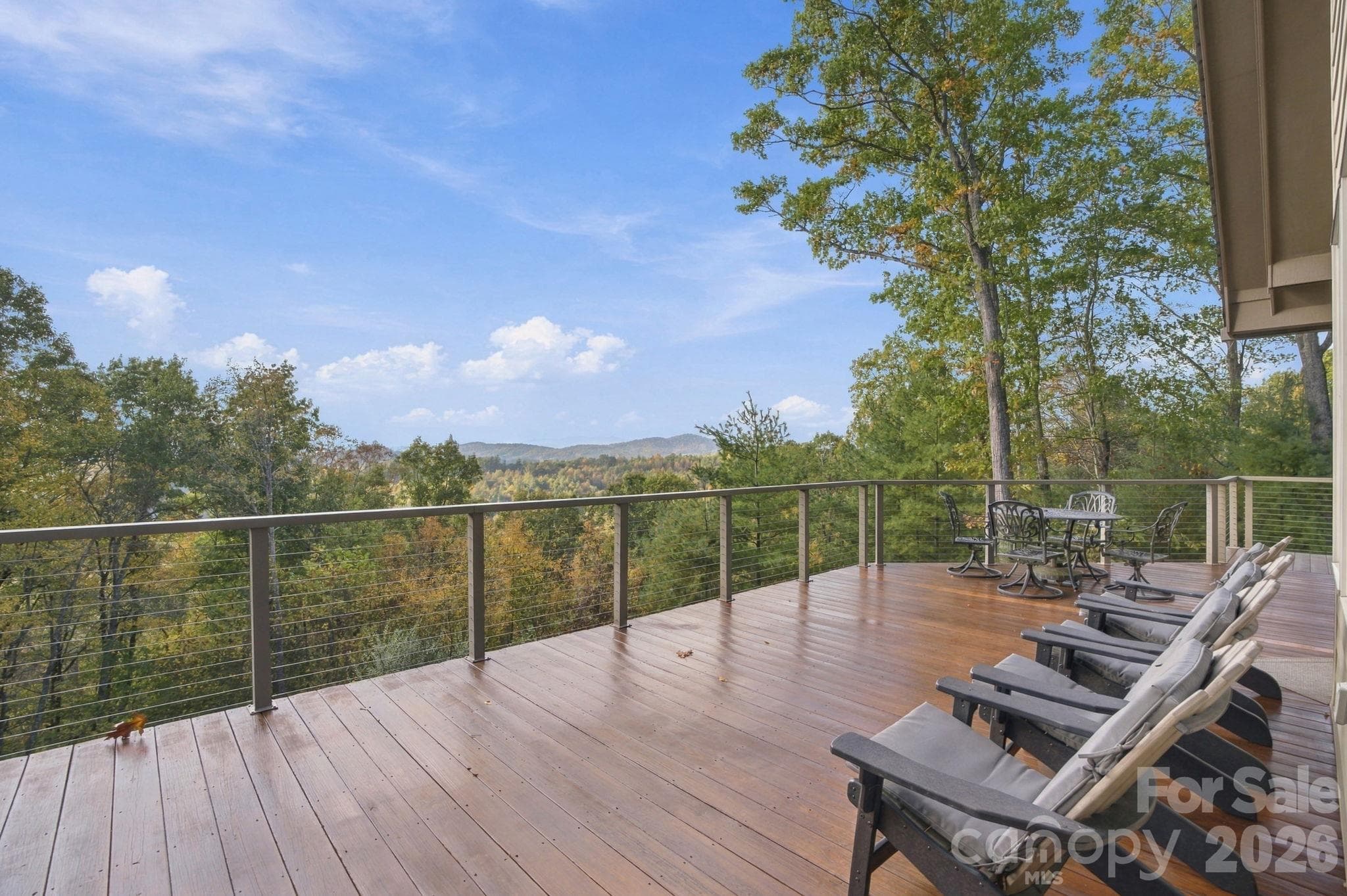 Porch with mountain views - 1206 River Stone Drive, Laurel Springs