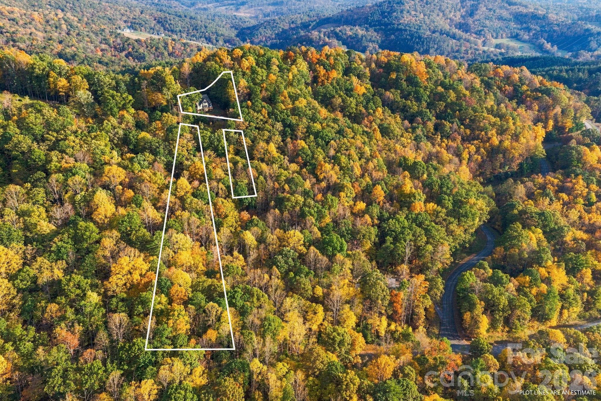 Plat lines of the 4.78 acres - 1206 River Stone Drive, Laurel Springs