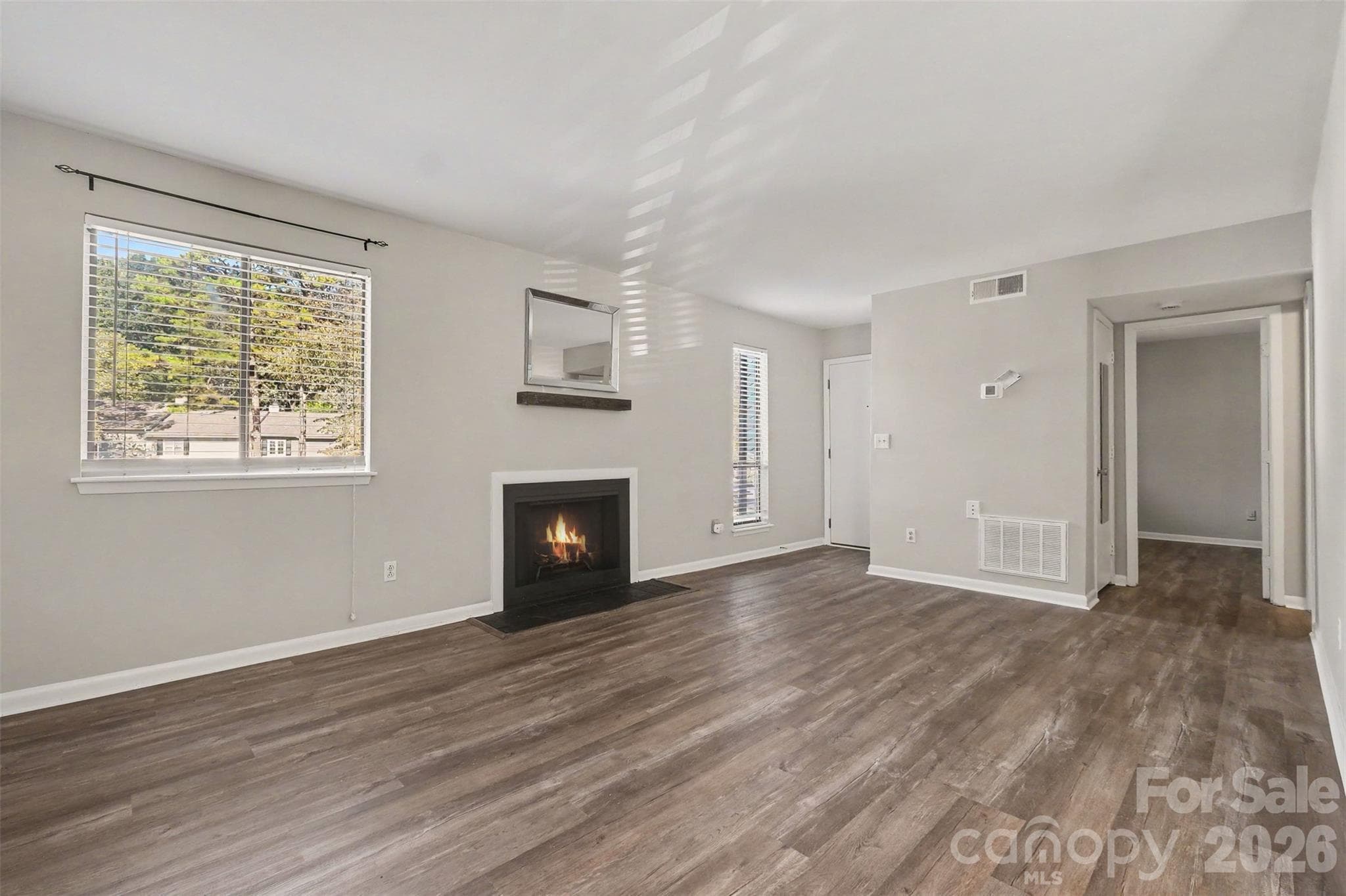 BRAND NEW WIDE PLANK FLOORING & A COZY WOOD BURNING FIREPLACE - 3201 Heathstead Place, Charlotte
