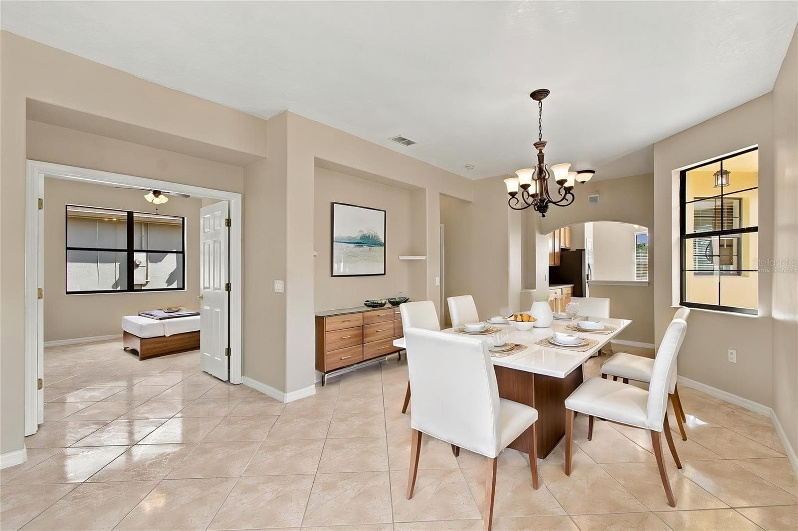 Virtually Staged Dining Room - 864 GRAND CANAL DR, POINCIANA