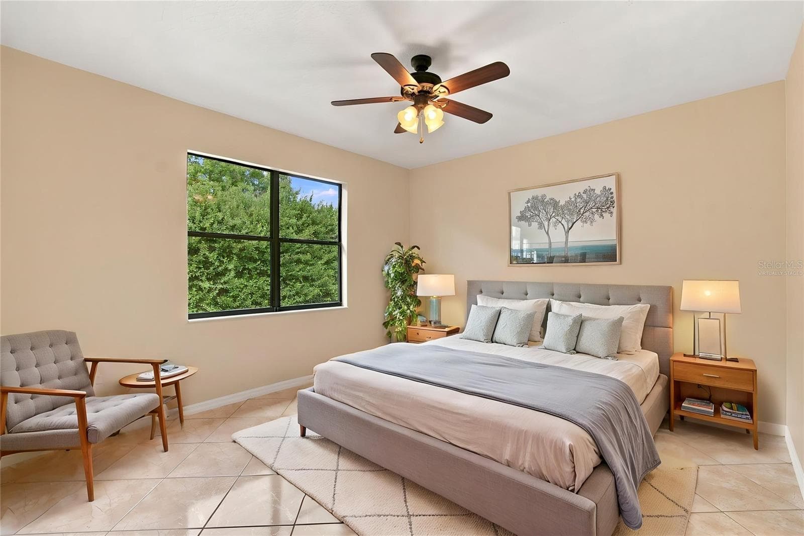 Virtually Staged Primary Suite - 864 GRAND CANAL DR, POINCIANA