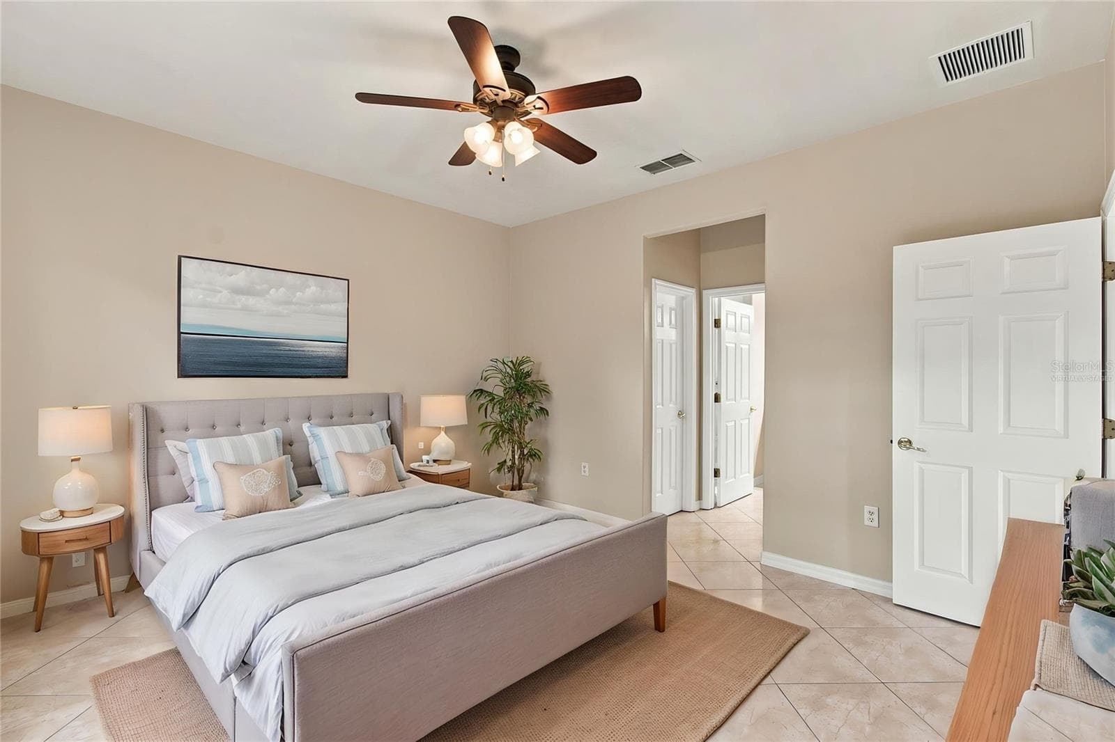 Virtually Staged Primary Suite - 864 GRAND CANAL DR, POINCIANA
