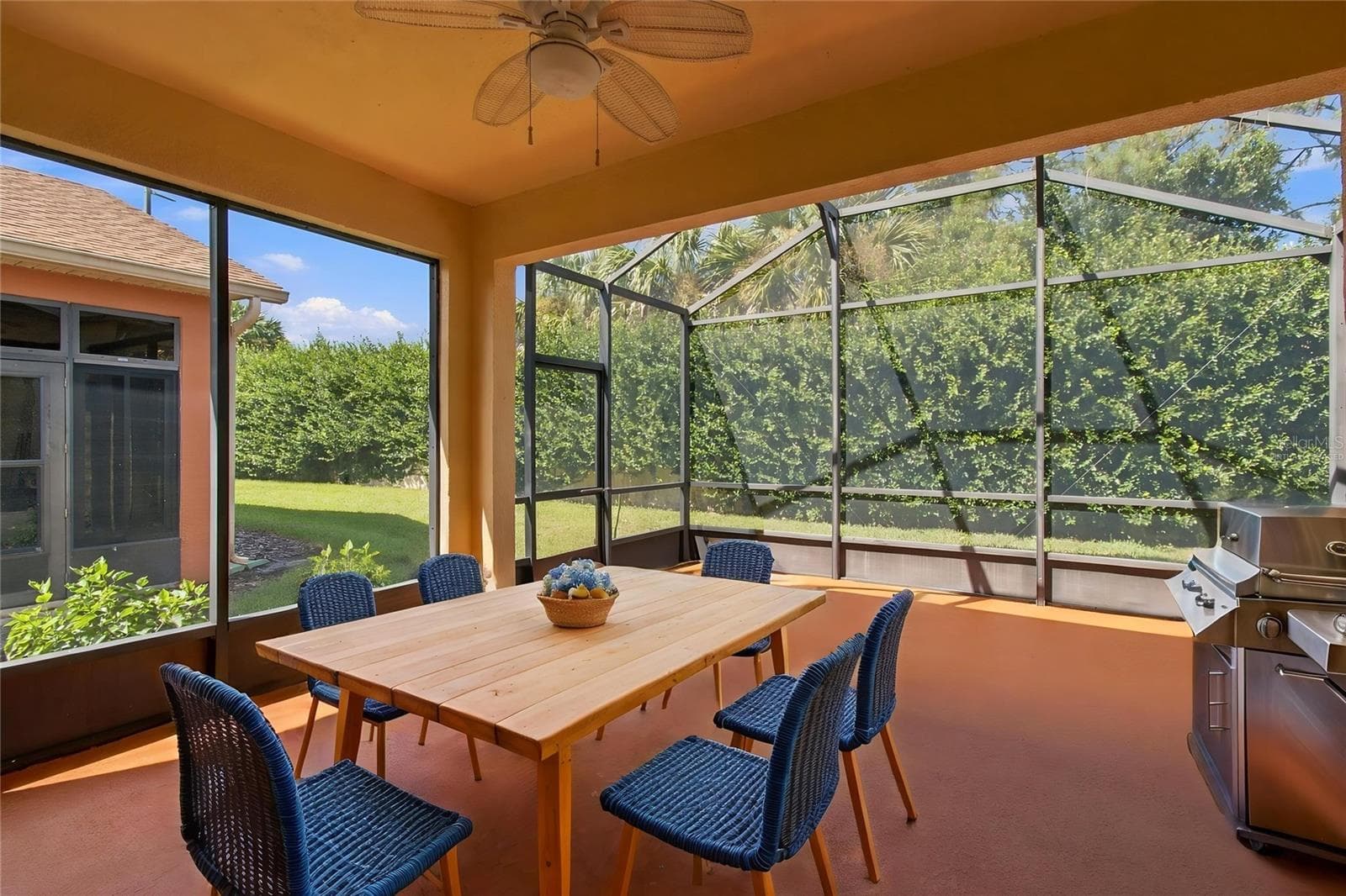 Virtually Staged Lanai - 864 GRAND CANAL DR, POINCIANA