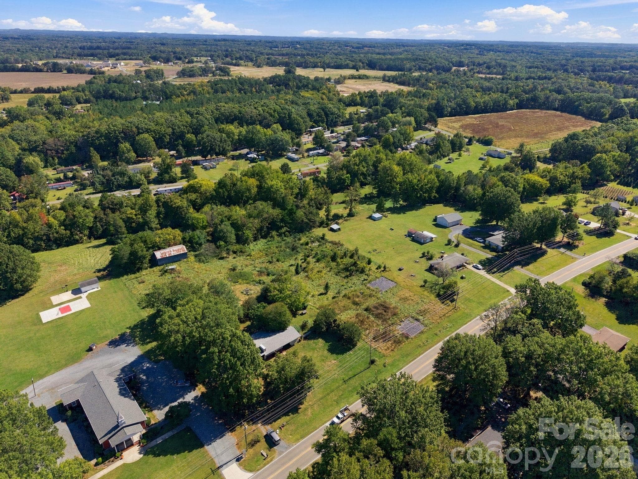Aerial of all the lots and home - 816 Central Avenue, Locust