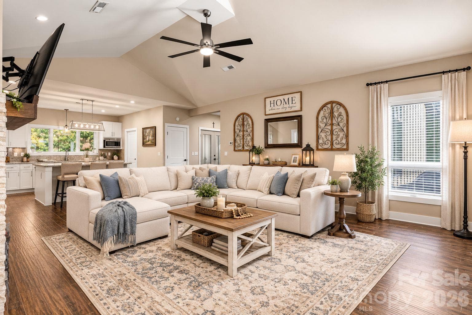 Virtually staged with a different style furniture. - 3353 Rock Creek Road, Morganton