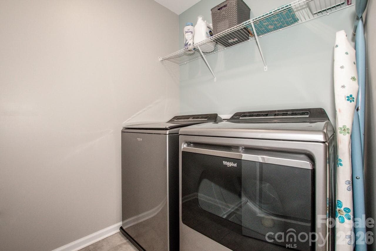 Laundry Room is up with hookups for you to set up your Washer and Dryer - 1944 Lowland Shade Court, Maiden