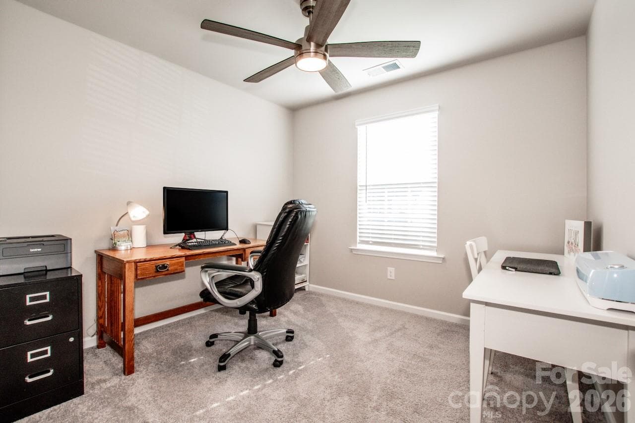 Bedroom 4 (currently used as a home office space) - 1944 Lowland Shade Court, Maiden