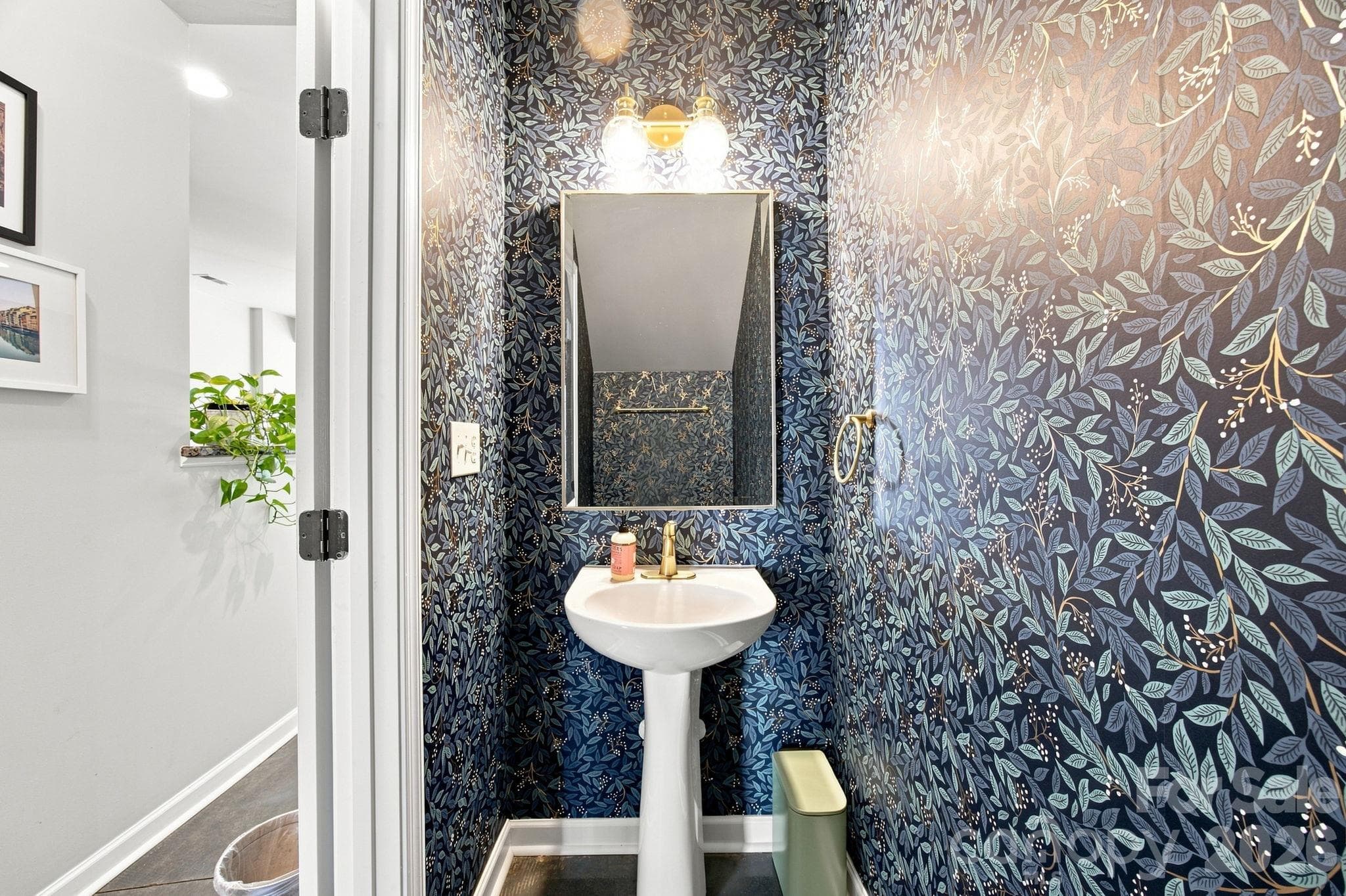 Powder Room with Designer Wallpaper2335 Whitford LaneCharlotte NC 28210 - 2335 Whitford Lane, Charlotte