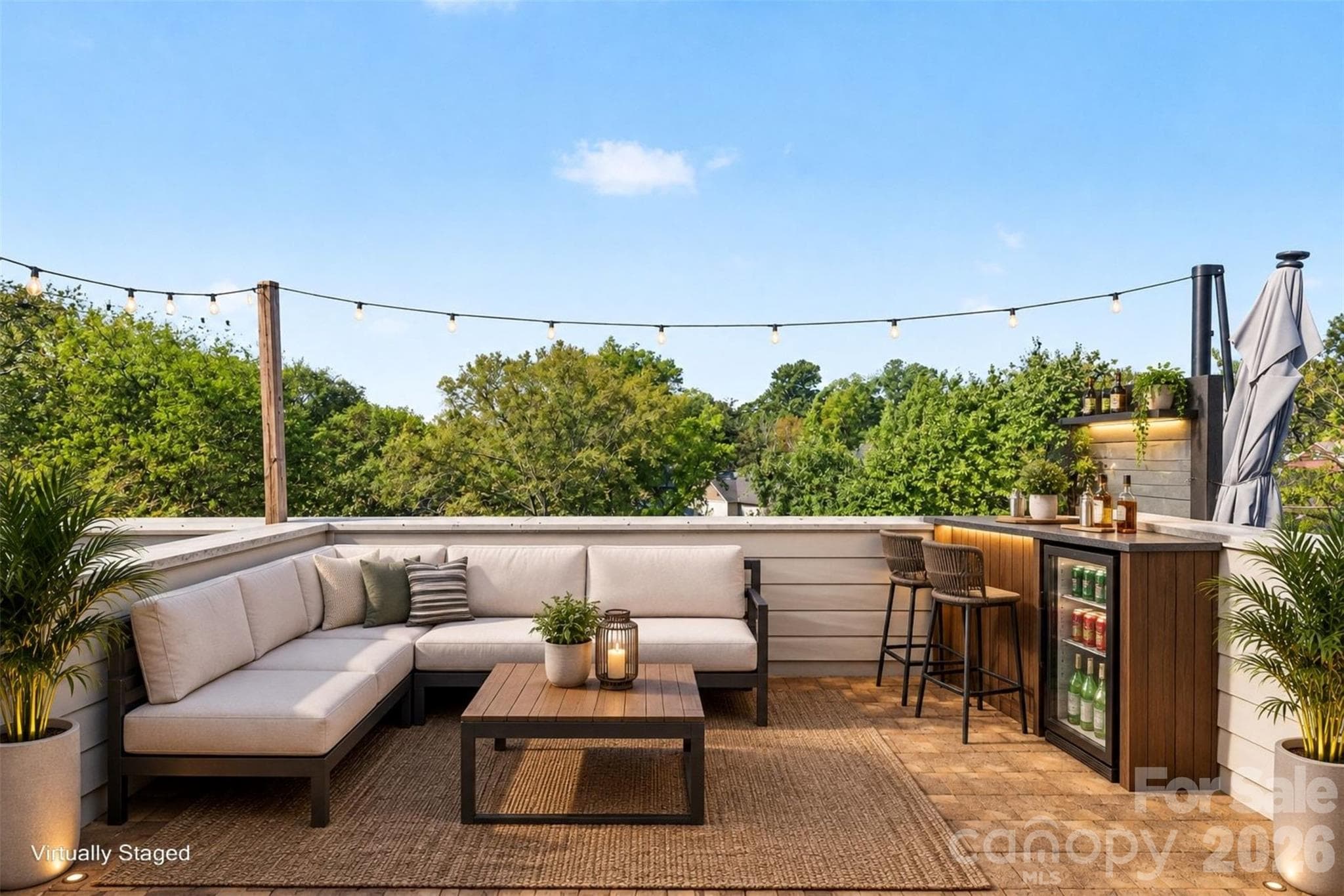 Rooftop Terrace Staged - 327 Uptown West Drive, Charlotte