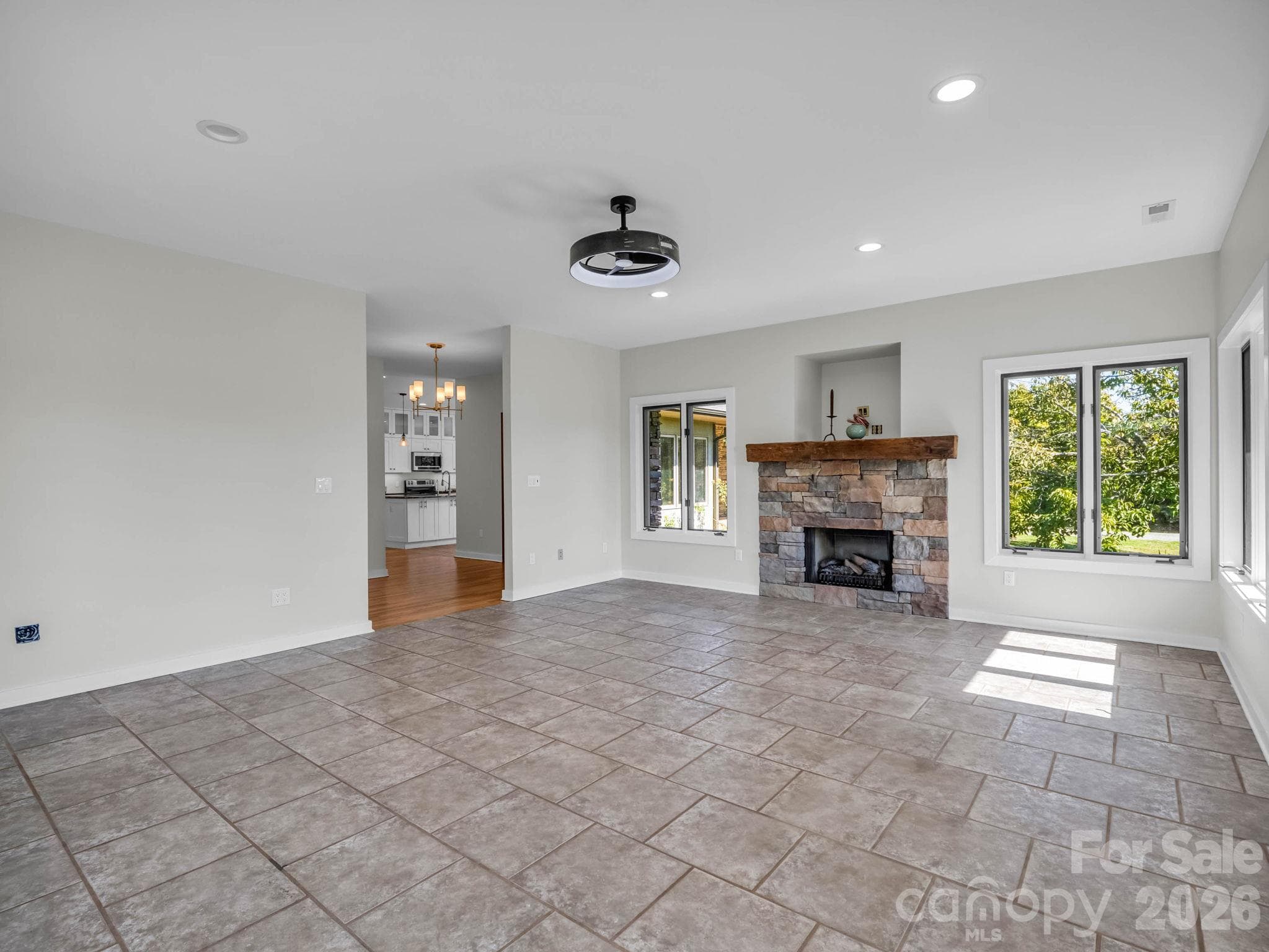Charming Gas Fireplace - 401 Over Hill Drive, Tryon