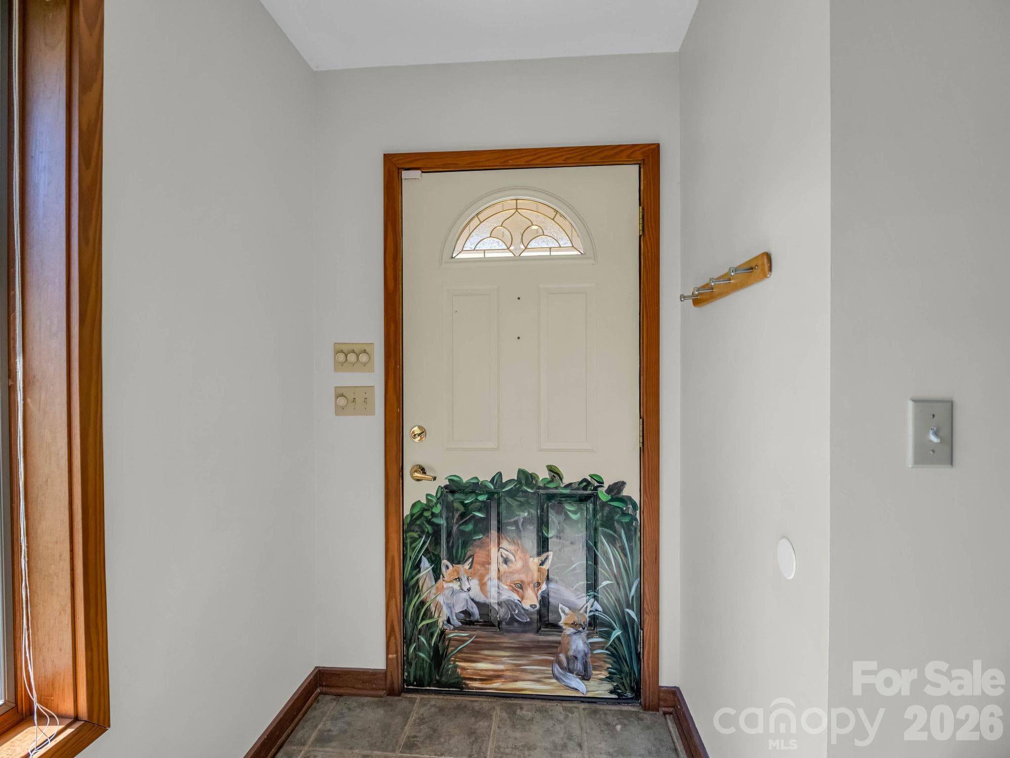 Charming Hand-Painted Interior Door - 401 Over Hill Drive, Tryon