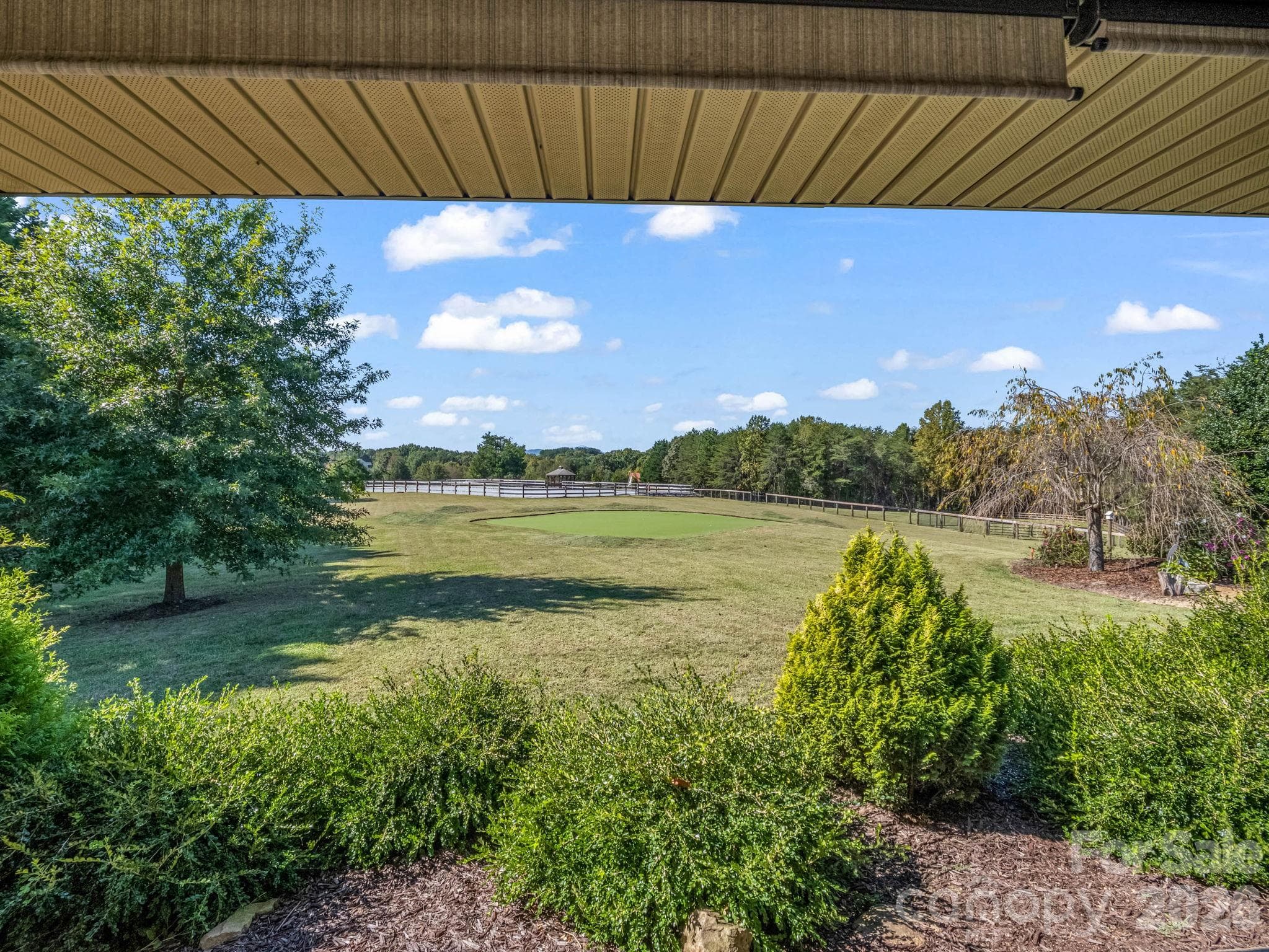 Rear Porch View - 401 Over Hill Drive, Tryon