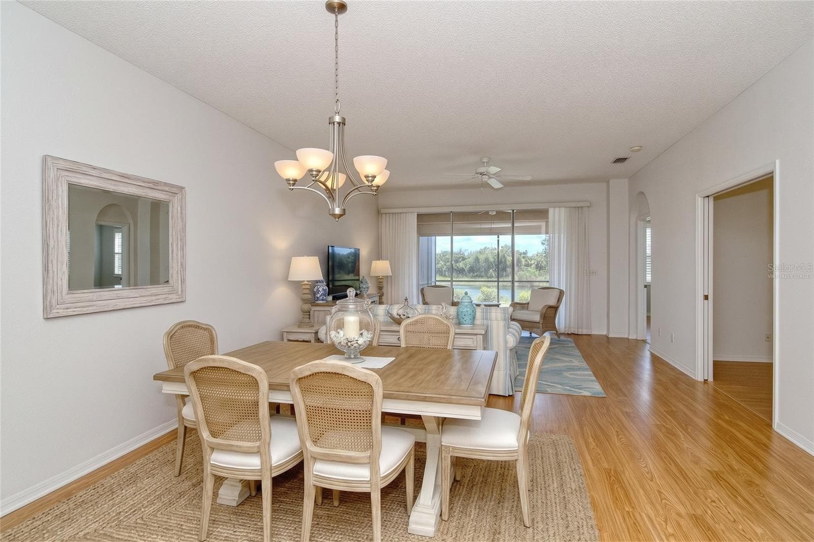 Living and Dining Rooms Virtually Staged - 5126 BLUE ASH AVE, SARASOTA