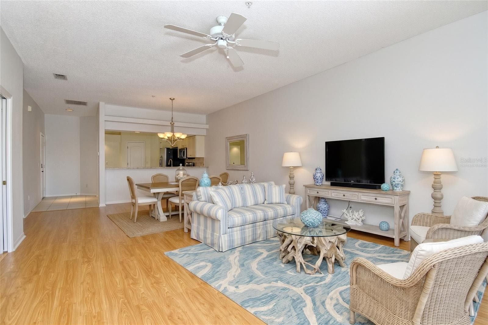 Living and Dining Rooms Virtually Staged - 5126 BLUE ASH AVE, SARASOTA