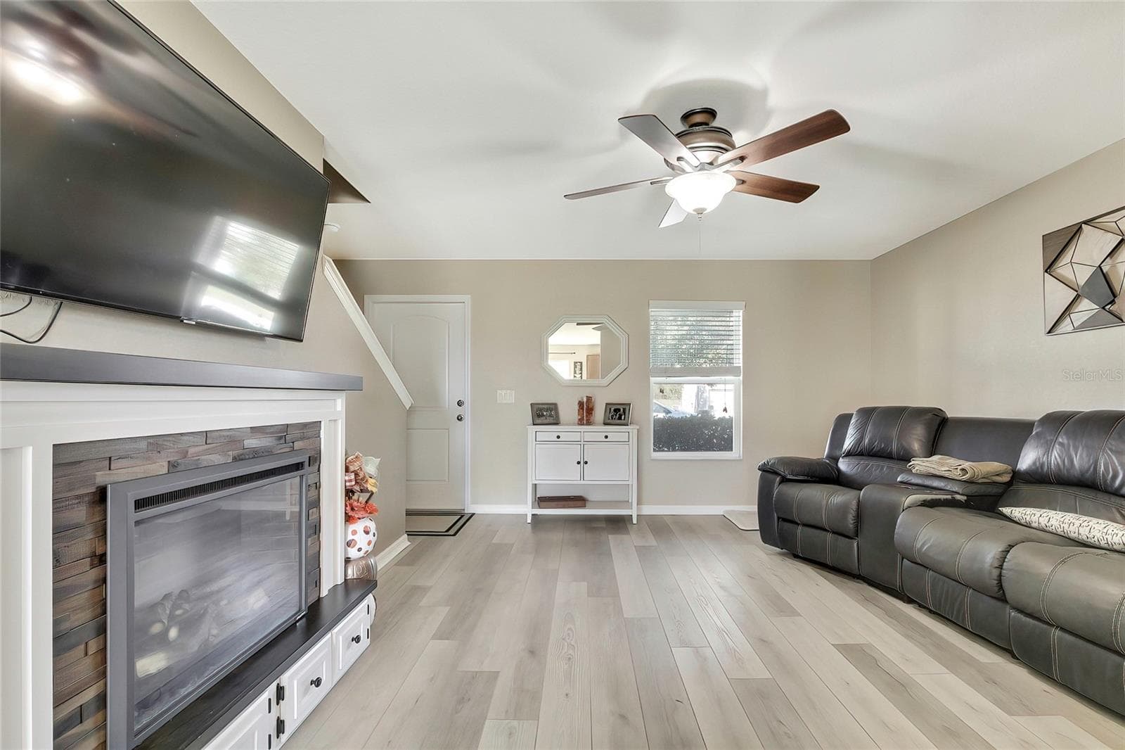 Living Room with fire place - 4166 SAND RIDGE BLVD, SPRING HILL
