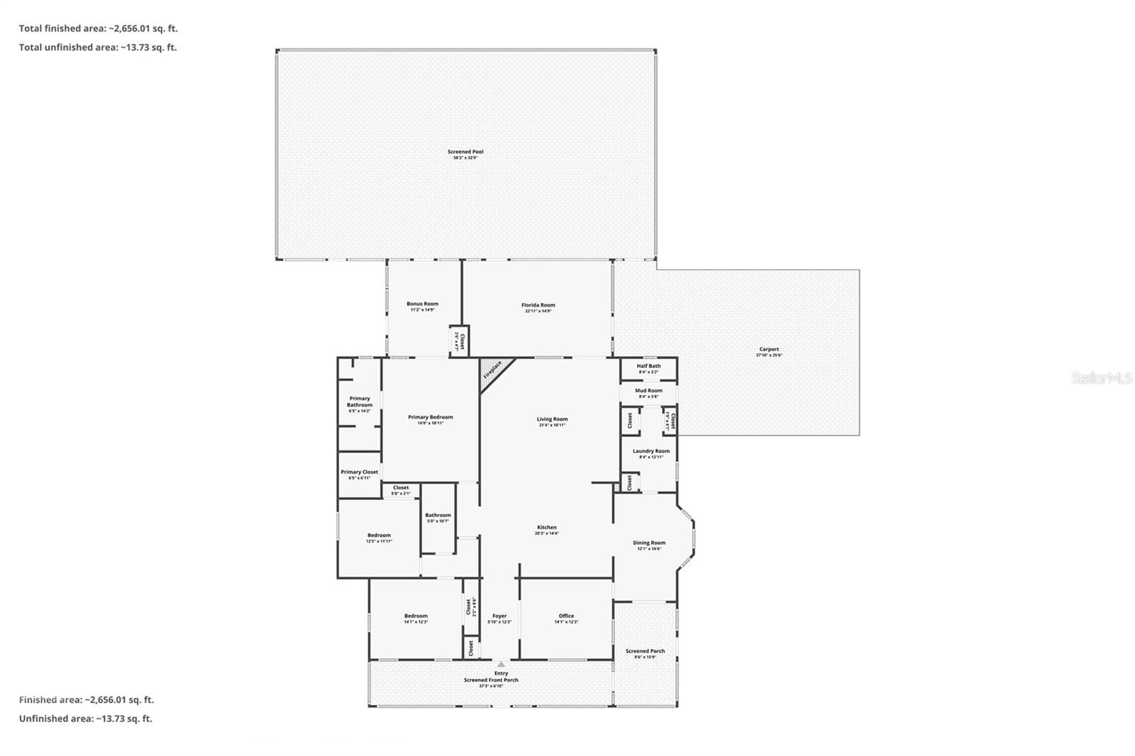 Floor plan - 7156 NW 11TH ST, OCALA