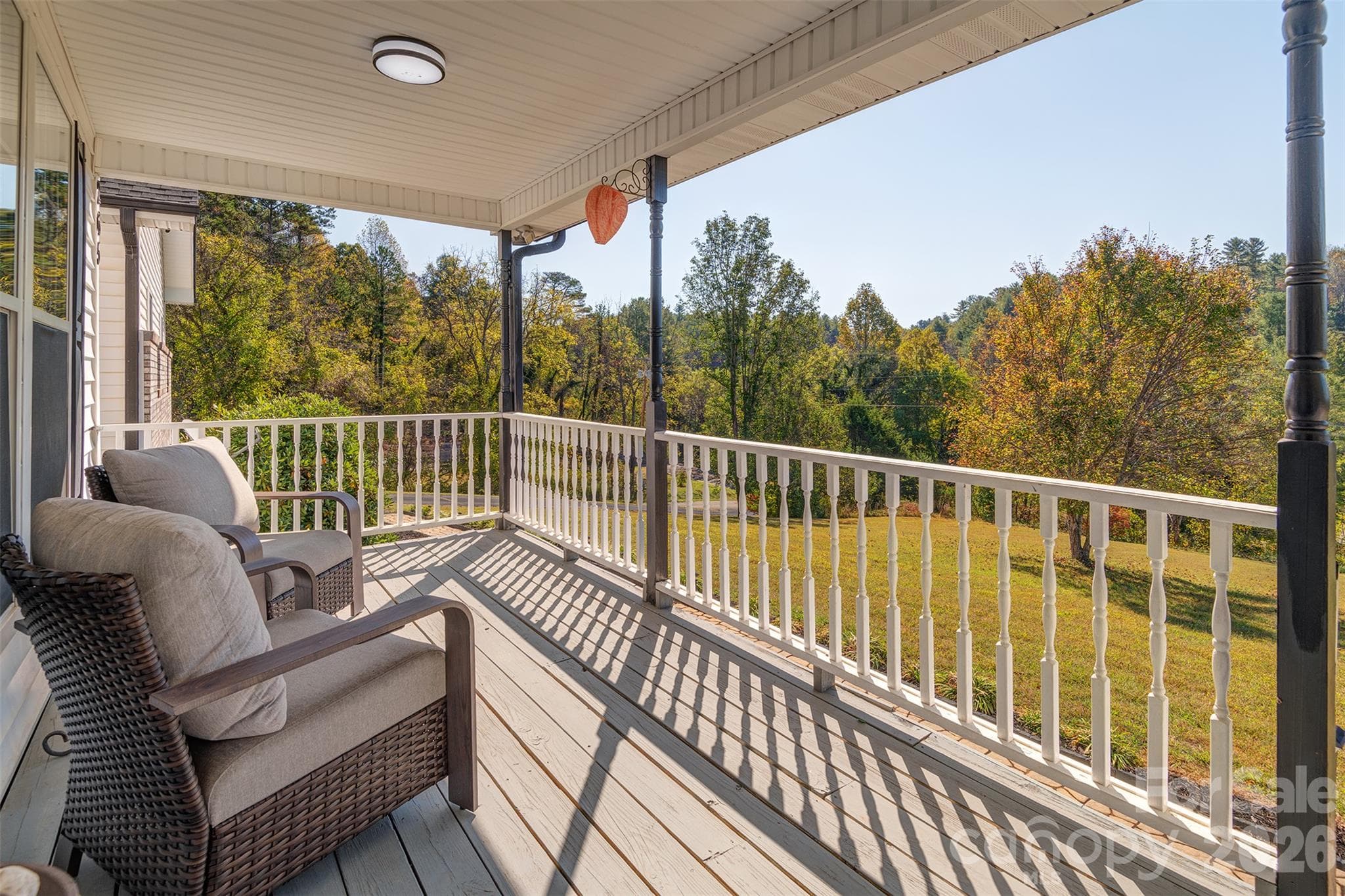 View from Covered Front Porch - 265 Flat Creek Church Road, Weaverville