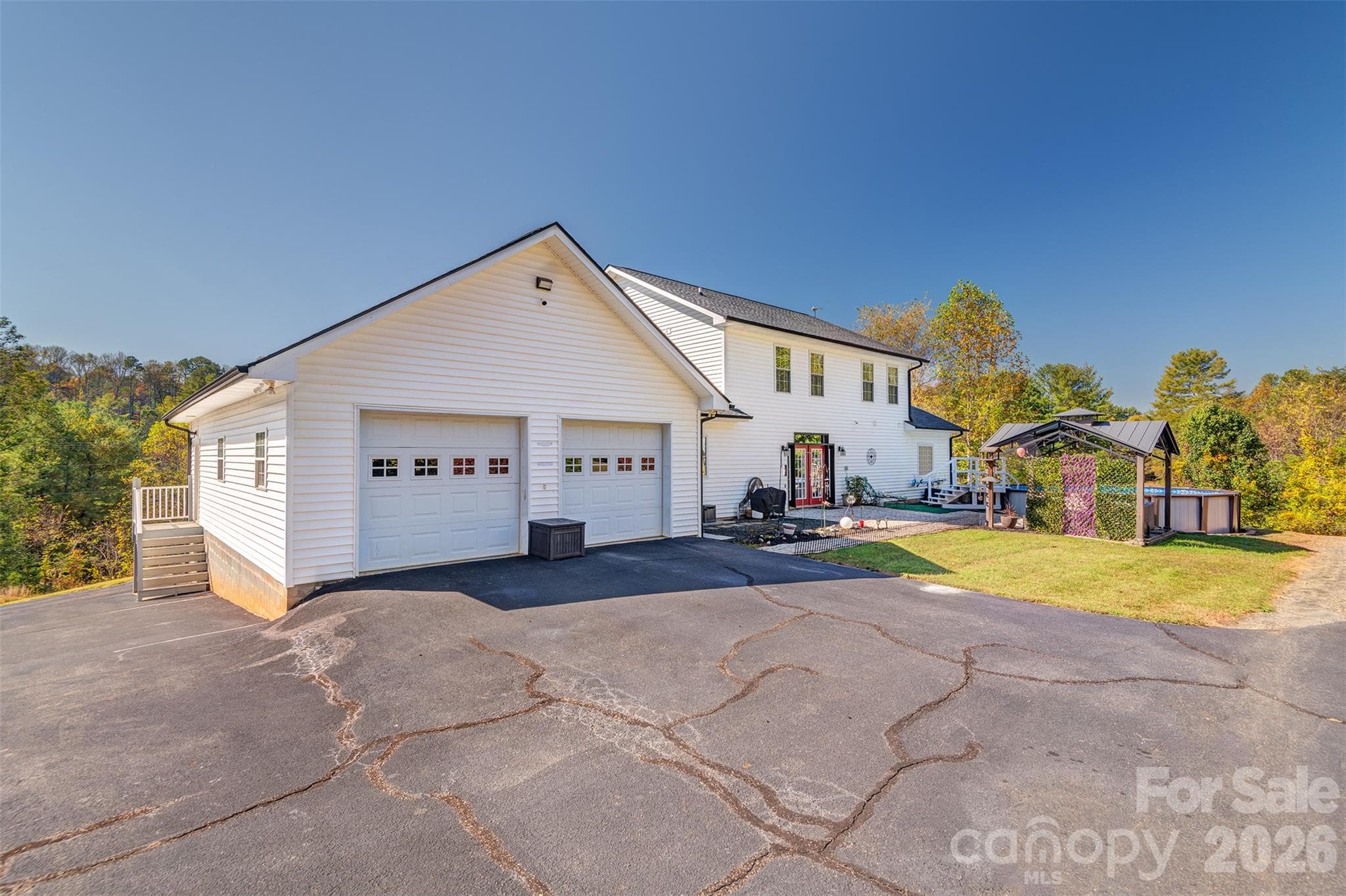 2 Car Garage - back of house - 265 Flat Creek Church Road, Weaverville