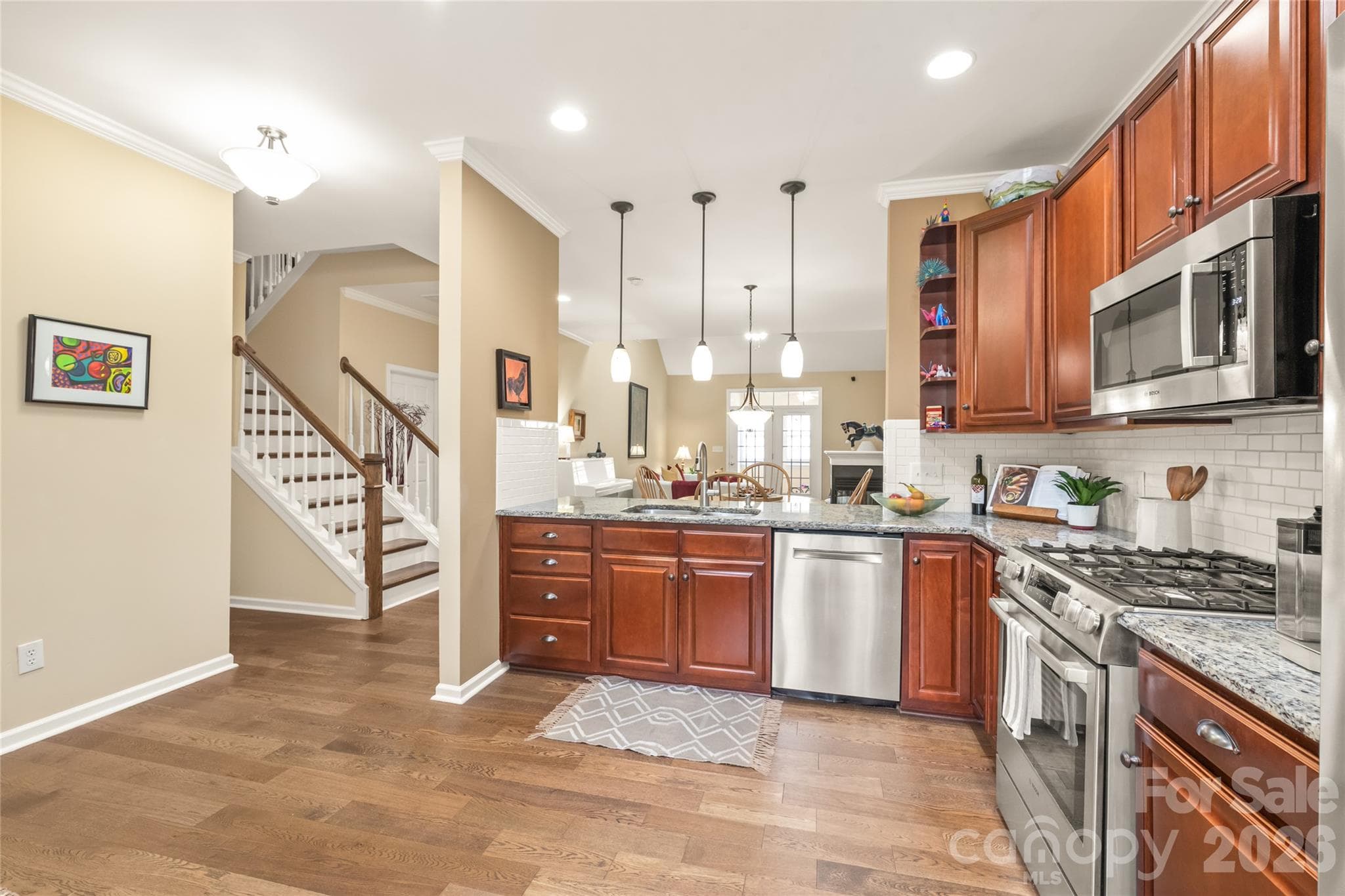 Engineered Hardwood Flooring: Premium engineered hardwoods span throughout. - 4780 Grier Farm Lane, Charlotte