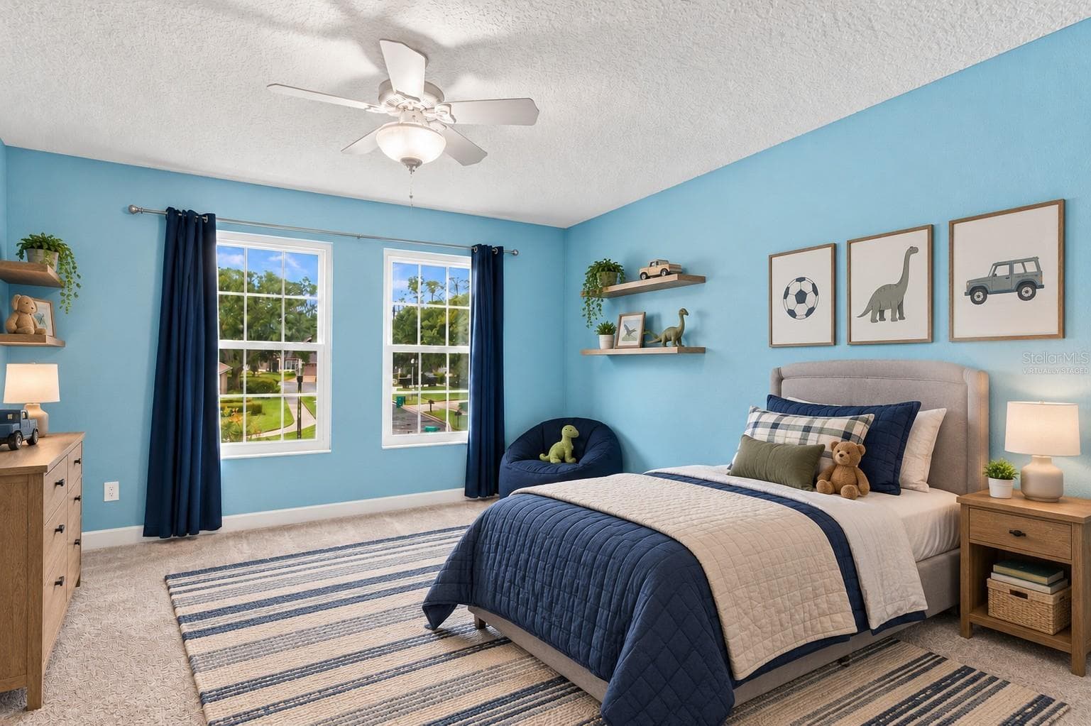 Bedroom 2 virtually staged - 14031 ZEPHERMOOR LN, WINTER GARDEN