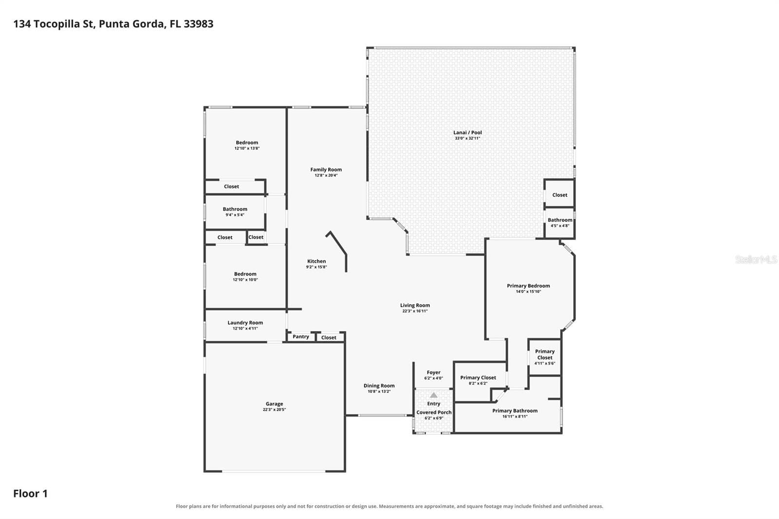 Single Family Residence at 134 TOCOPILLA ST, PUNTA GORDA, photo 87 of 87