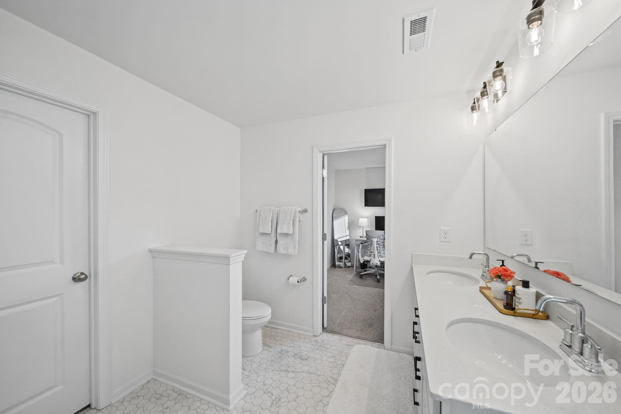 The primary suite has 2 large walk-in closets - 1112 Alyssa Oaks Drive, Lowell