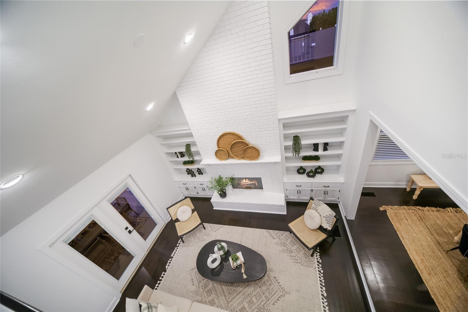 View of family room from the loft. - 5060 18TH AVE W, BRADENTON