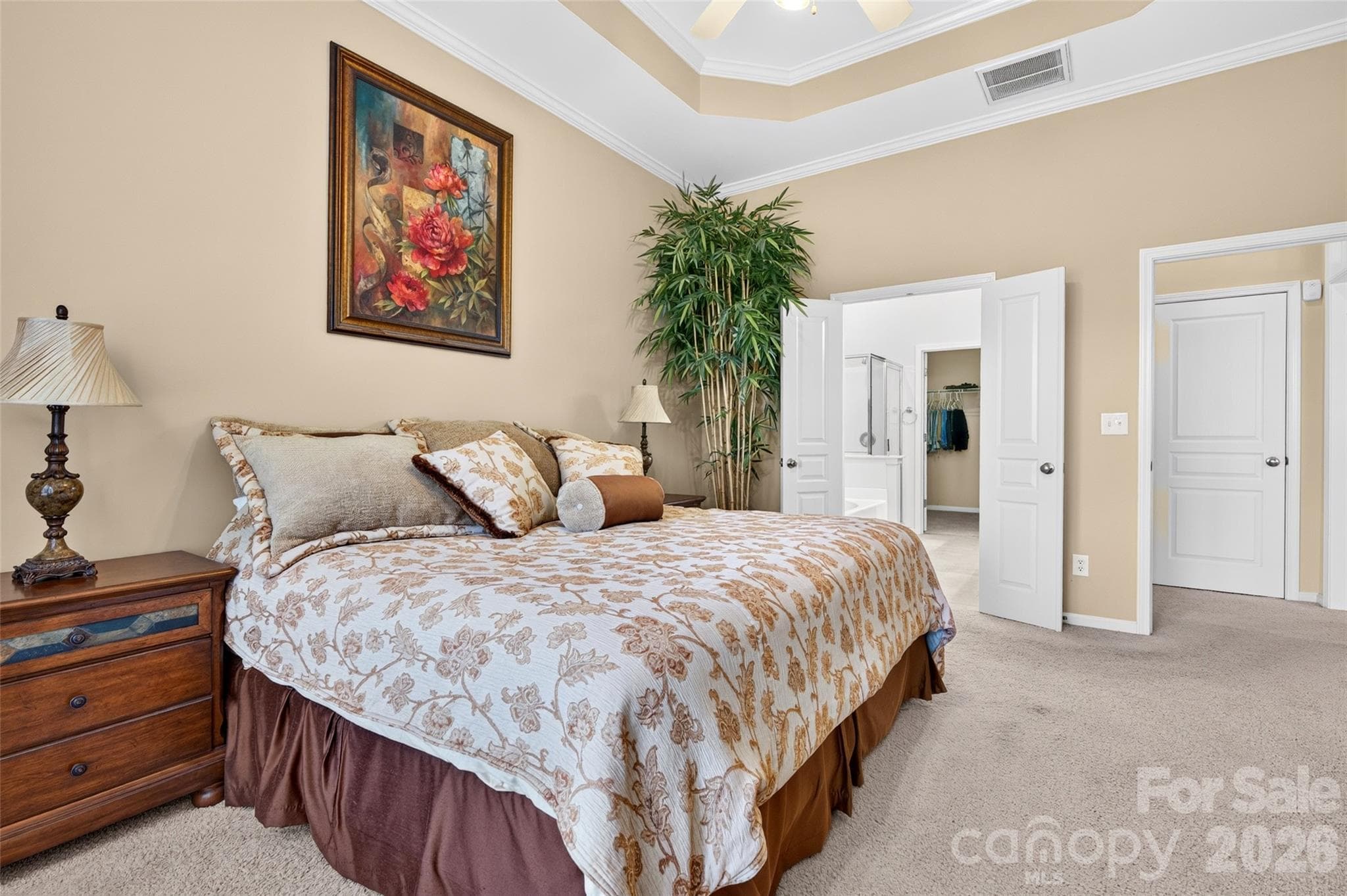 Primary Bedroom with an ensuite. - 8432 Brookings Drive, Charlotte