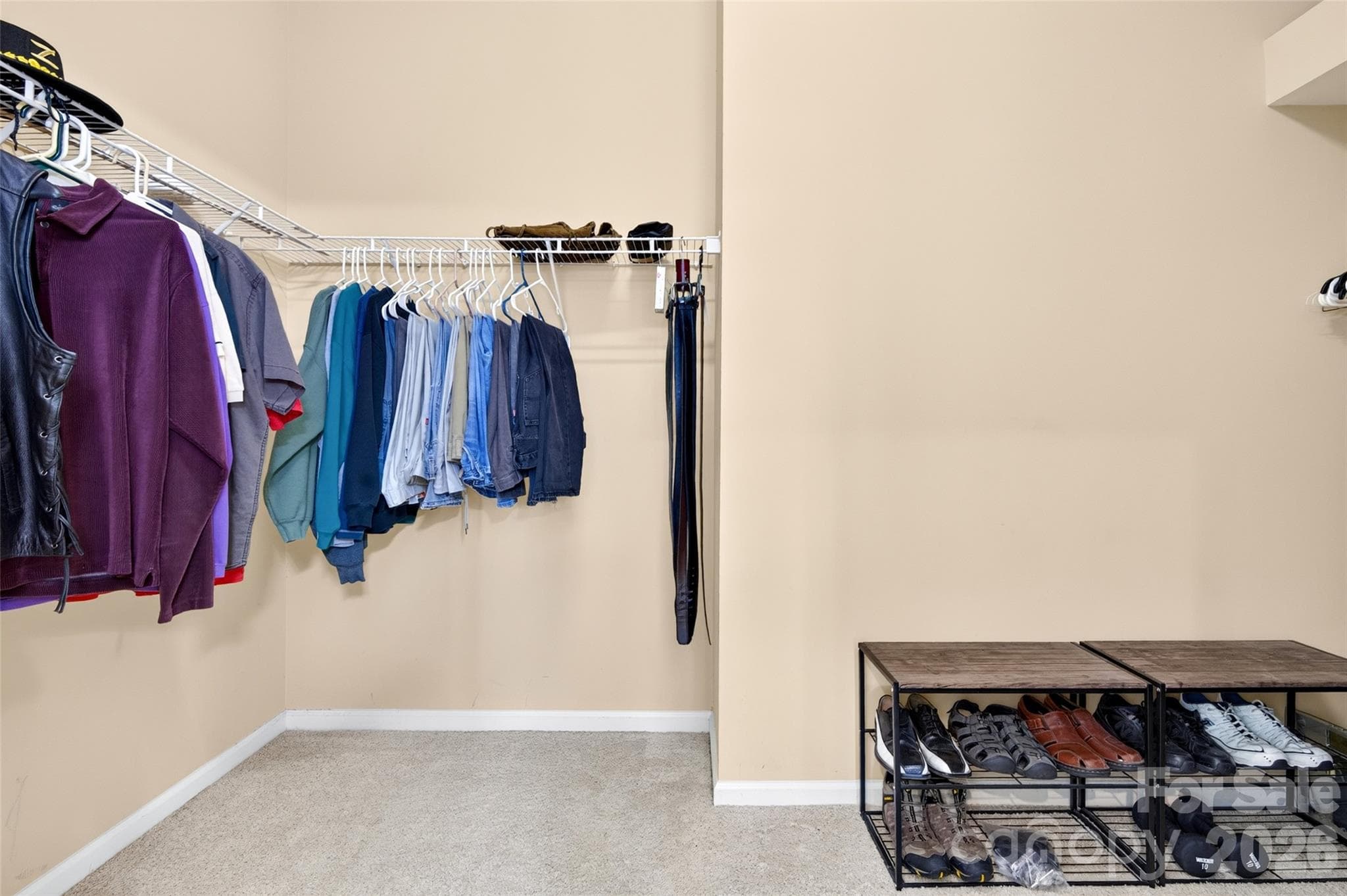 Spacious primary bedroom's walk in closest. - 8432 Brookings Drive, Charlotte