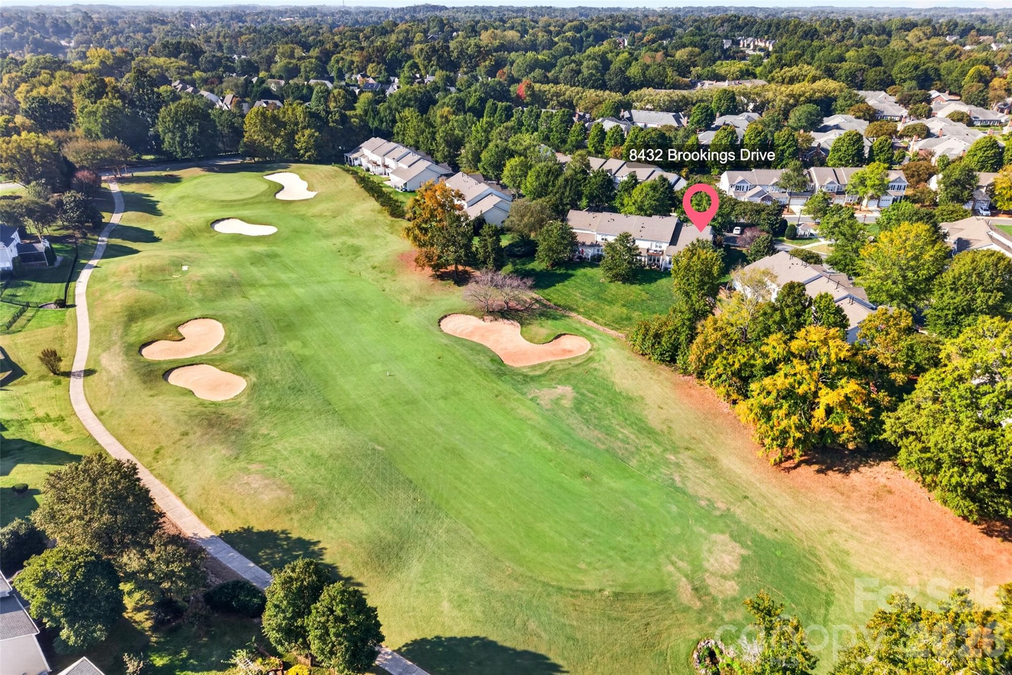 Gorgeous view of the fairway! - 8432 Brookings Drive, Charlotte