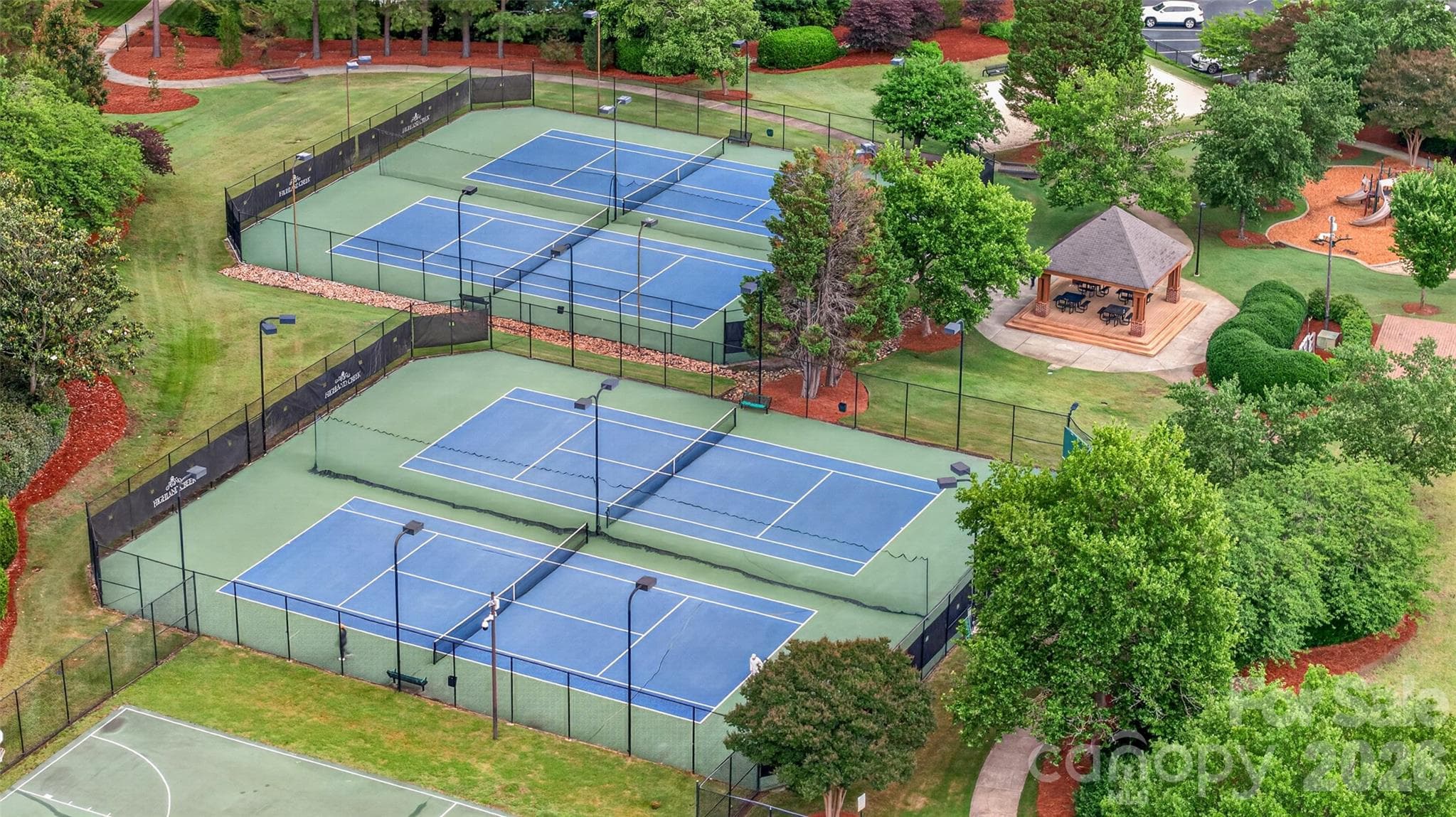 Prosperity Park's tennis court! - 8432 Brookings Drive, Charlotte