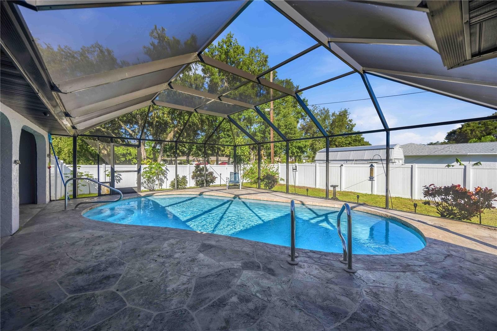 Pool and lanai under screened enclosure - 21012 CHURON AVE, PORT CHARLOTTE