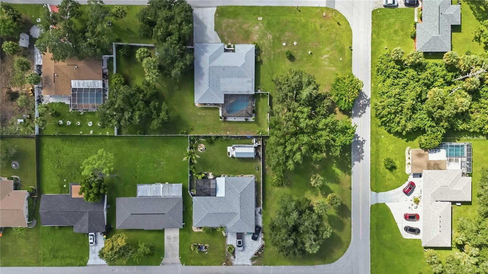 Overhead aerial view of the lot - 21012 CHURON AVE, PORT CHARLOTTE
