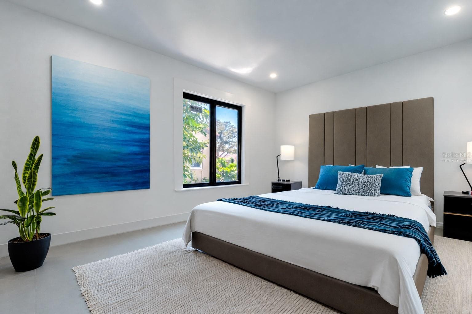 Virtually staged 2nd bedroom - 807 2ND AVE S, TIERRA VERDE