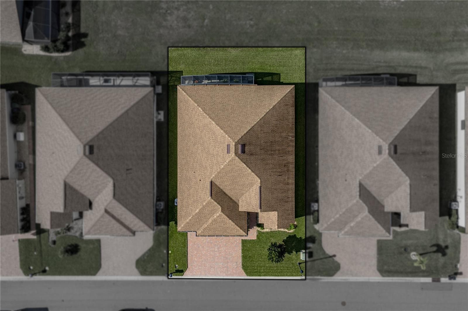 House drone view - 6125 PEBBLE BEACH BLVD, WINTER HAVEN