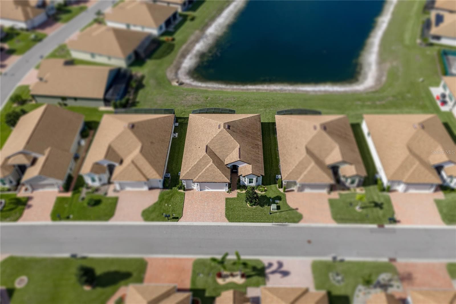 House drone view - 6125 PEBBLE BEACH BLVD, WINTER HAVEN