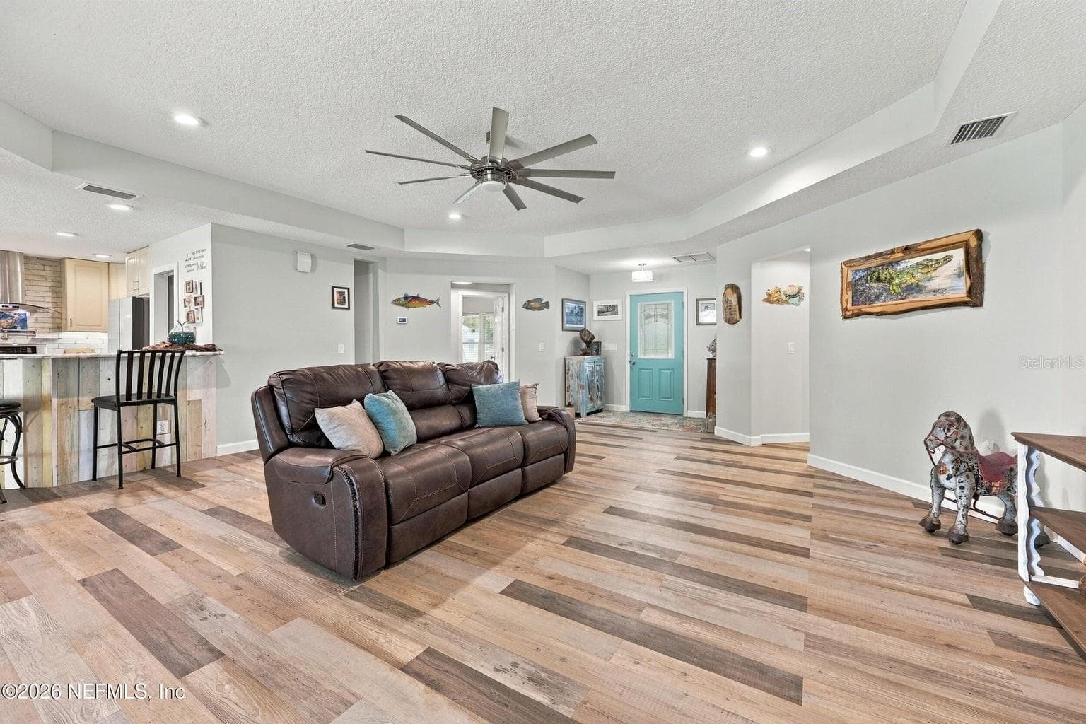Kitchen opens to living room - 424 CEDAR CREEK RD, PALATKA