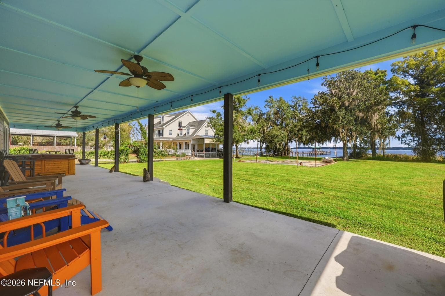 Great view from back porch - 424 CEDAR CREEK RD, PALATKA