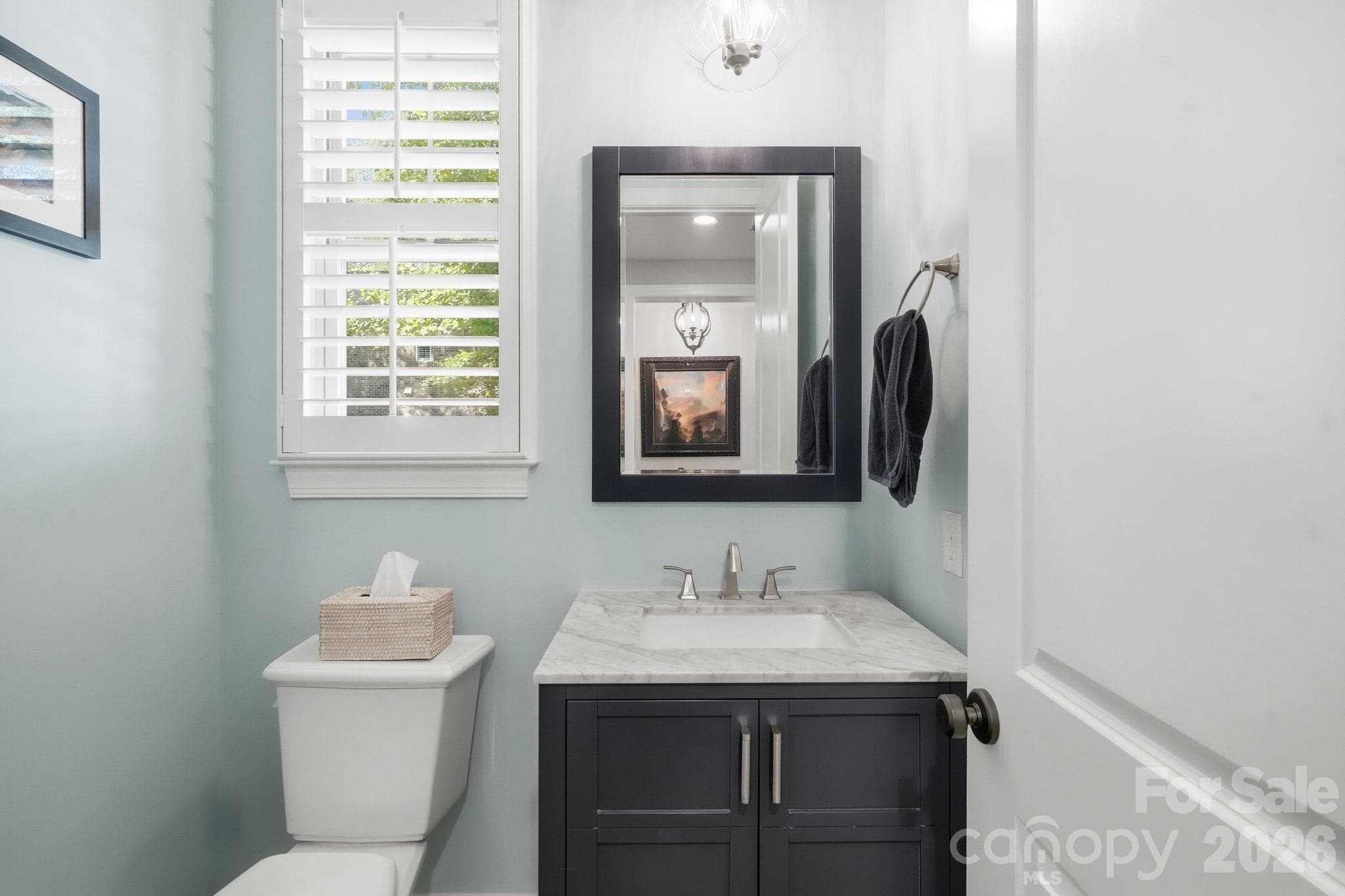 main floor half bath - 13632 Castleford Drive, Mint Hill