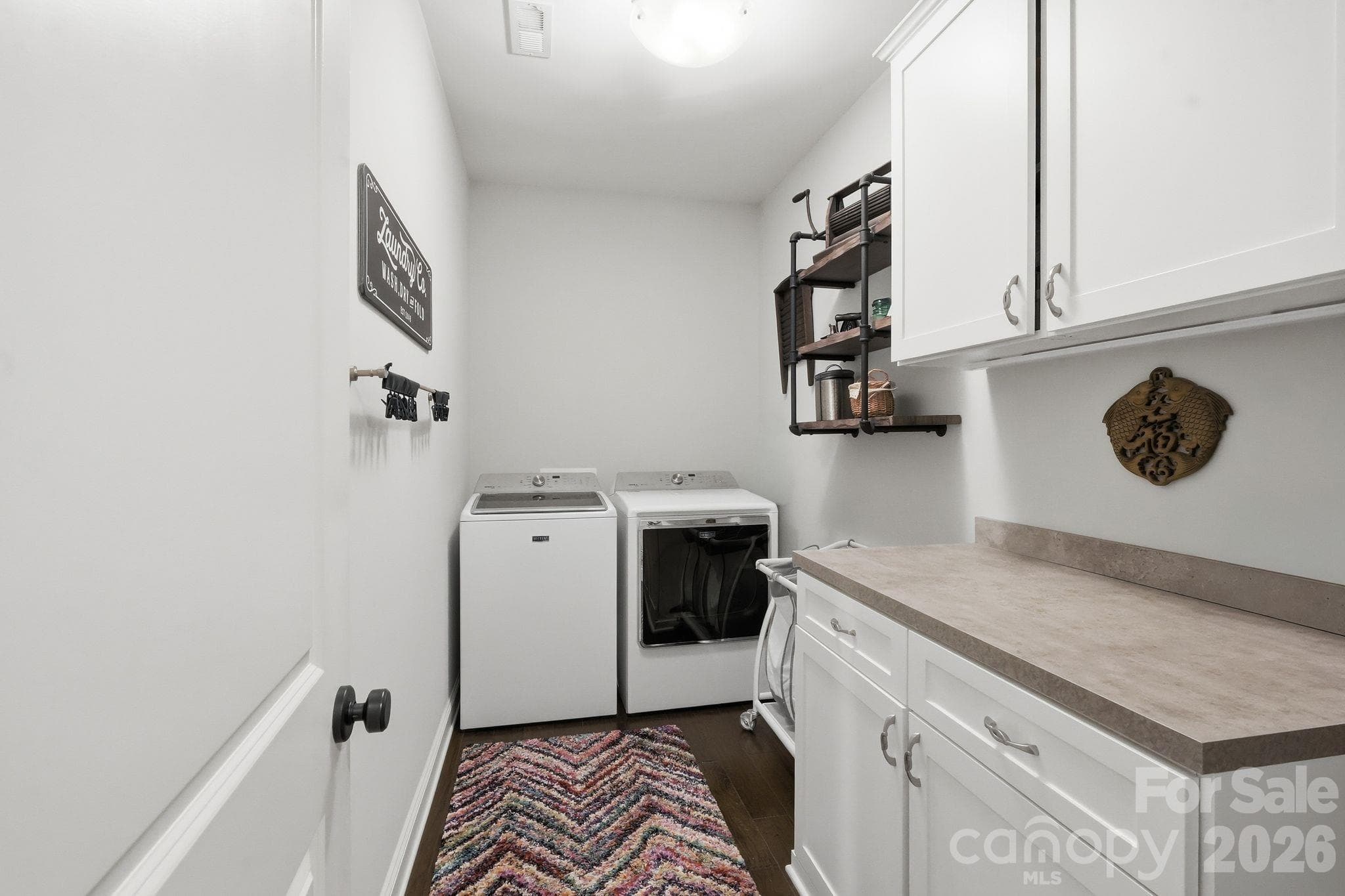 first floor laundry room - 13632 Castleford Drive, Mint Hill