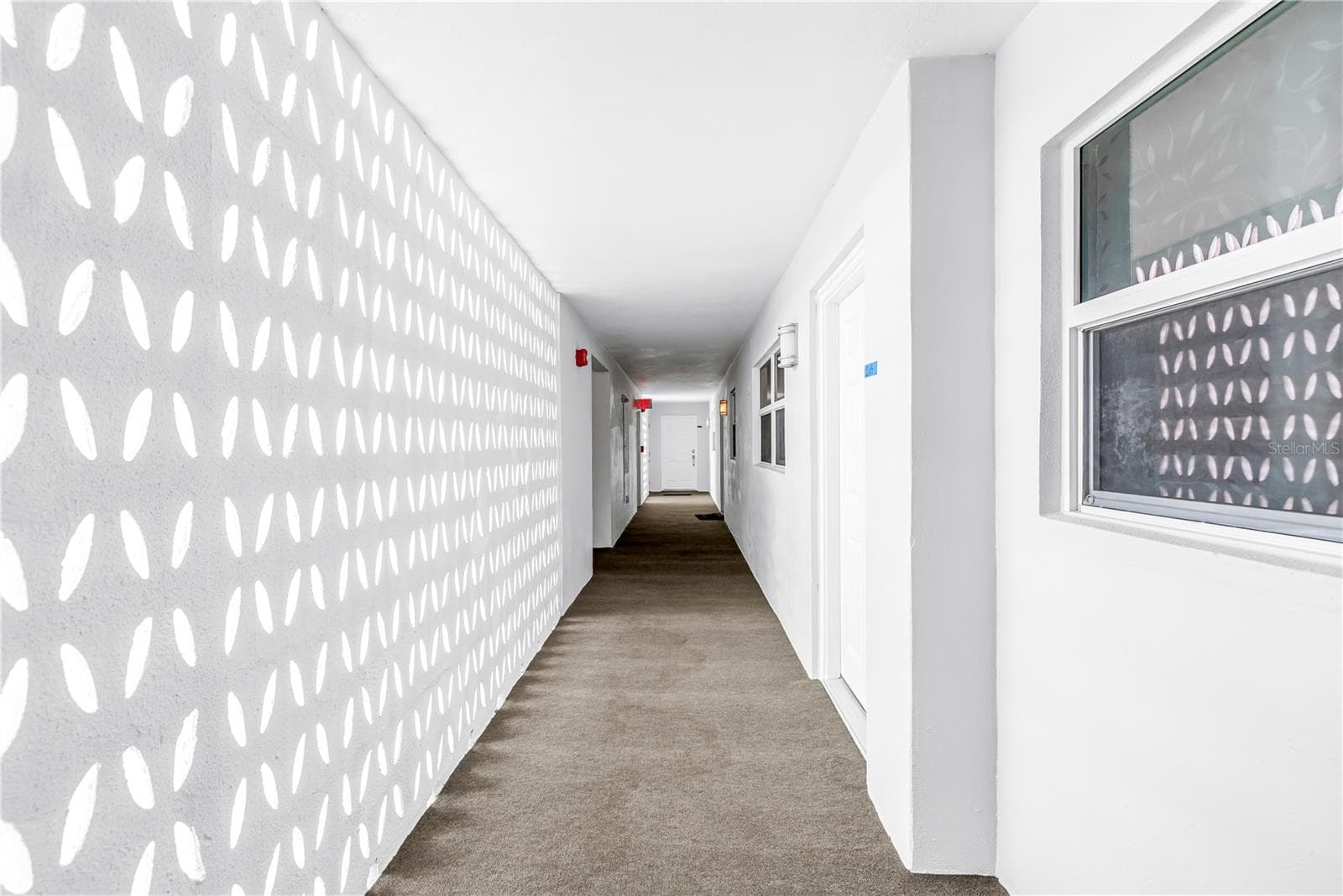 Hallway from Parking Garage - 700 BEACH DR NE #201, ST PETERSBURG