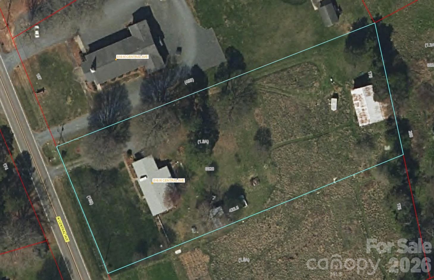 House with additional 1.86 acres for sale next door - 0 N Central Avenue, Locust